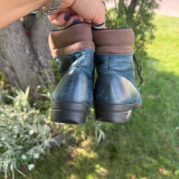 Vintage 80s 90s Laredo Performair Lace Up Roper Kilte Fringe Booties 6 1/2 B - Picture 4 of 7